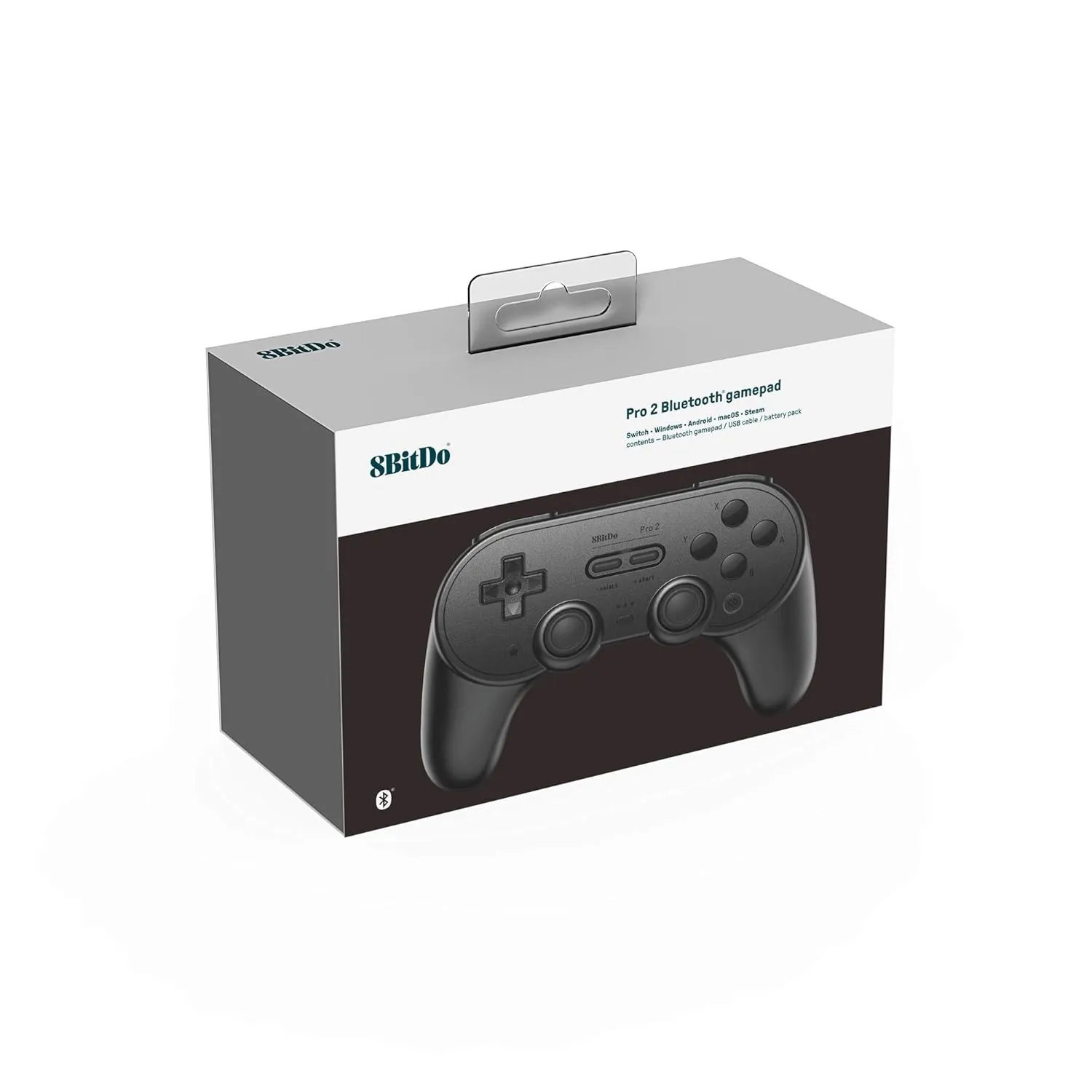 8BitDo Pro 2 Bluetooth Controller for Switch, PC, Android, Steam Deck, Gaming Controller for iPhone, iPad, macOS and Apple TV (Black Edition)