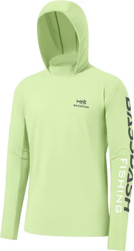 BASSDASH UPF 50  Men??s UV Sun Protection Long Sleeve Performance Fishing Hoodie Hooded Shirts