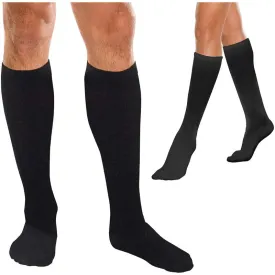 Core-Spun by Therafirm Moderate Support Socks, 20-30 mmHg Compression, Unisex, Black, Small
