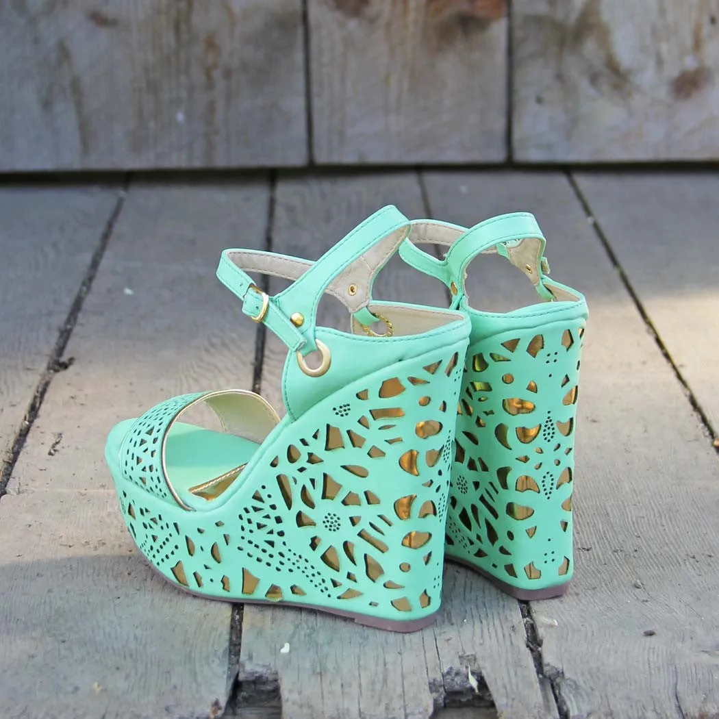 Dream Catcher Wedges in Mint