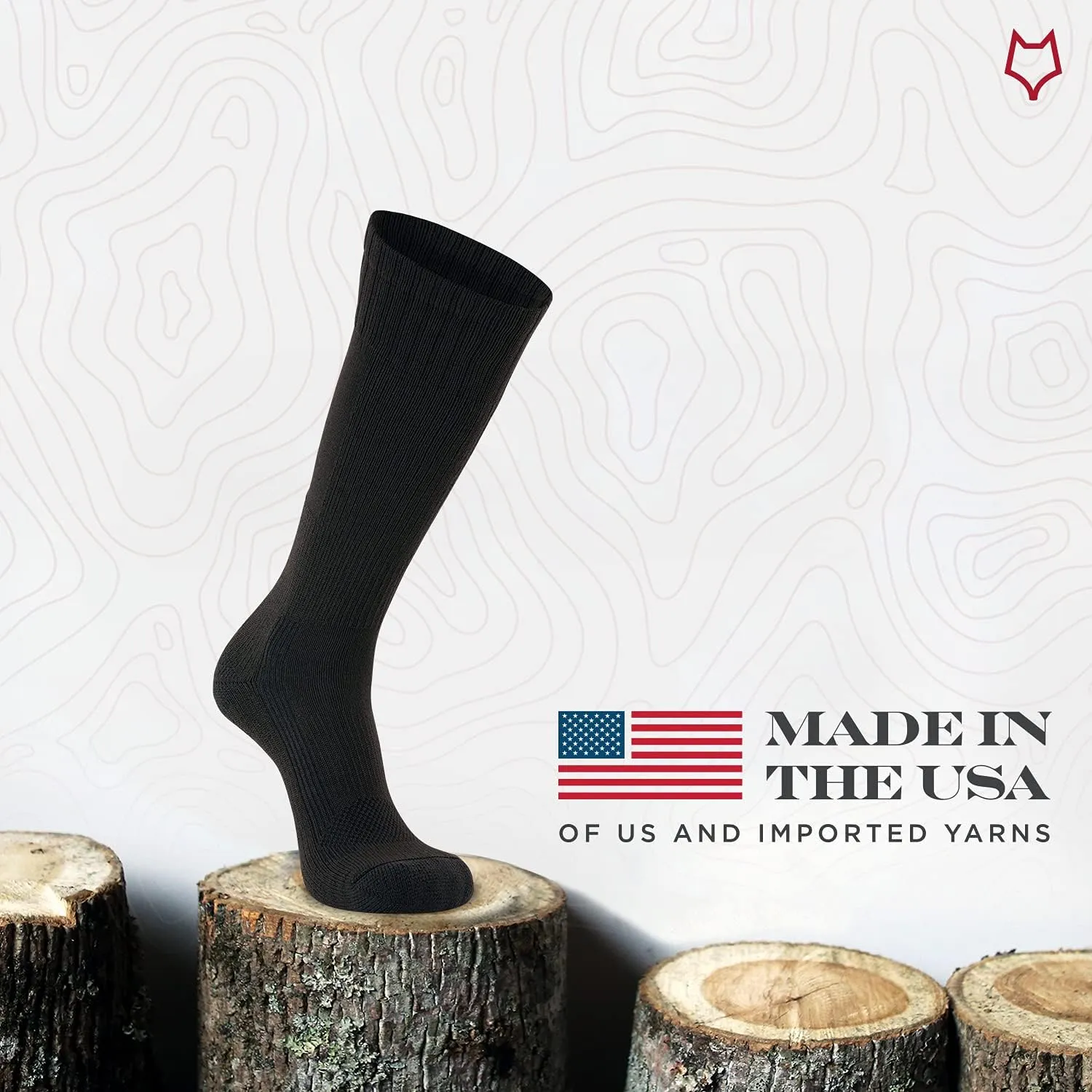 FOX RIVER Men's Tactical Boot Lightweight Military Mid-Calf Socks
