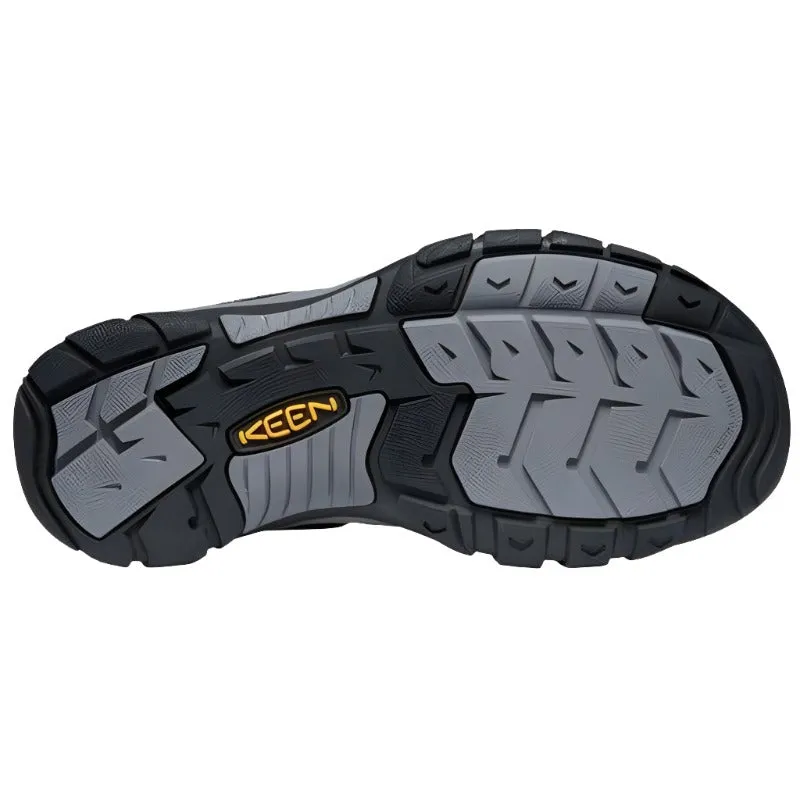 Keen Newport Men's Leather Waterproof Walking Sandals -  Black Steel/Grey
