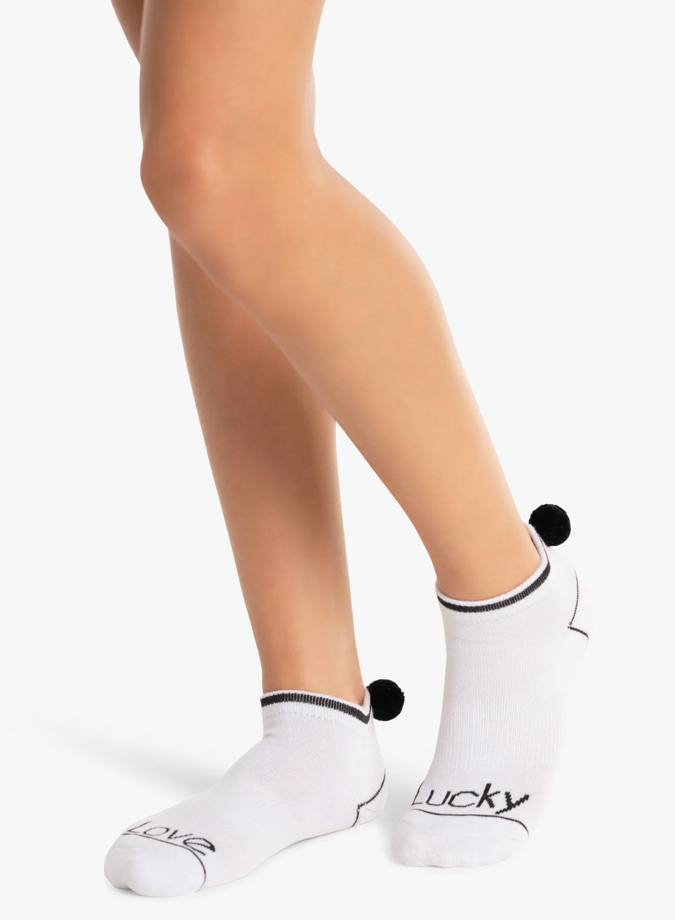 Lucky Pom Low Cut Socks