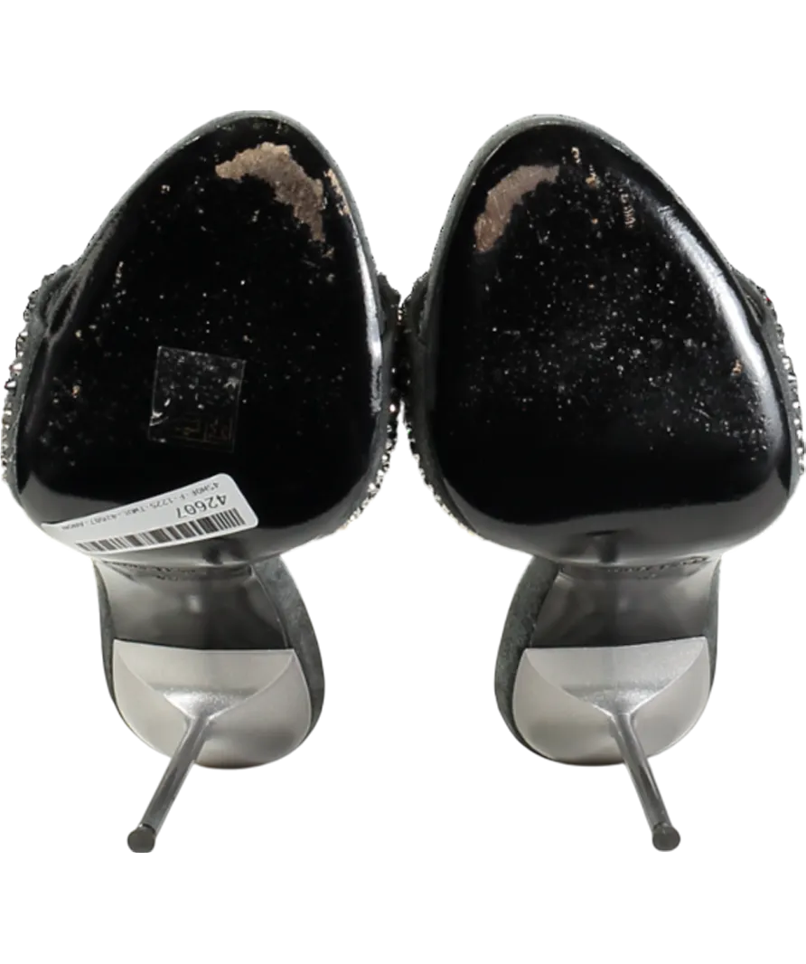 Paris Texas Grey Suede Holly Lidia Mules UK 7 EU 40 👠